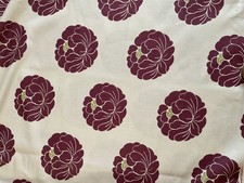 Romo " Miraflores" curtain fabric -  maroon / natural - 3.4 metres