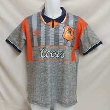 CHELSEA Away Football Shirt 1994 1995 1996 ORANGE GREY UMBRO SMALL Vintage Rare