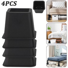 4Pcs Bed Chair Risers Heavy
