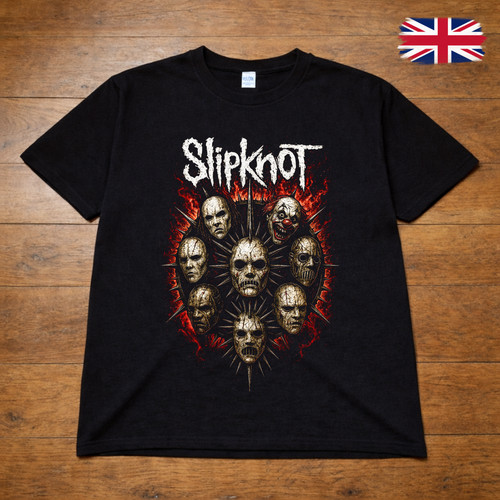 Slipknot mask graphic shirt - graphic, t-shirt