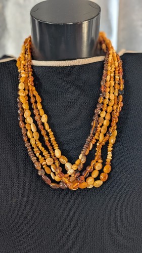 Multi strand baltic amber - strand,