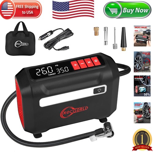 Durable 12v tire - inflator, with