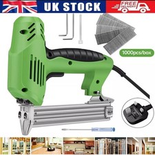 Electric Staple Nail Gun Tacker Upholstery Carpet Fabric Thin Wood Power Tool