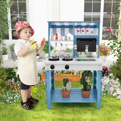 Wooden mud kitchen - wooden,