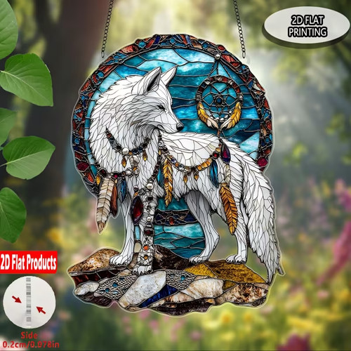 Wolf suncatcher - cm,