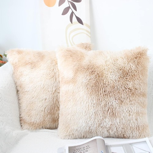 Oyimua soft faux fur cushion - faux,