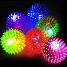 Flashing LED Light Up Spikey Balls Bouncy Colourful Ball Boys Girls Sensory Toy