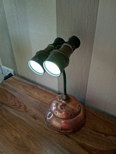 Vintage binocular desk lamp - vintage,