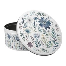 Blue pastel flowers - large, cake