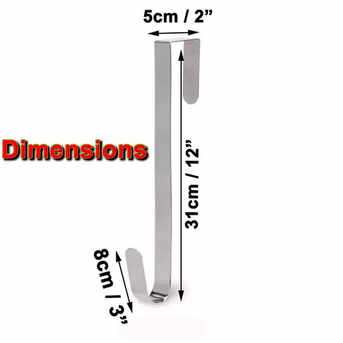 Metal wreath hanger - hanger, door
