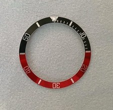 Black Red Bezel insert 37.5mm