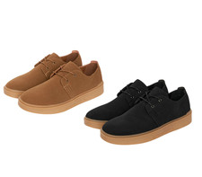 Mens suede look casual shoes - suede-look,