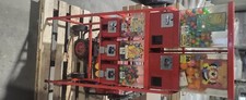 Red Retro 20p coin Operated Gumball / Bouncy Balls / Gobstopper Vending Machine 