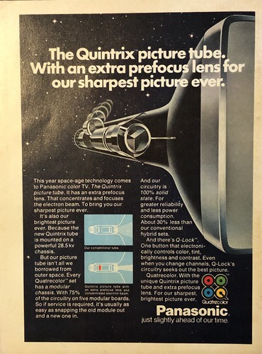 1974 panasonic quintrix - 1974, tv