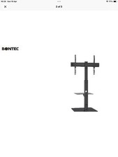 BONTEC Floor TV Stand for