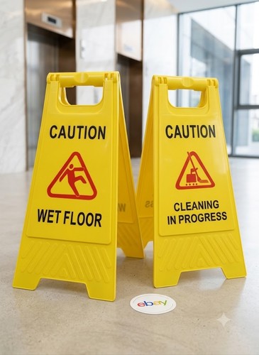 Wet floor sign - floor, caution