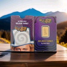 Pamp 5gr Gold Bar Willy Wonka First Edition The Chocolate Factory 3000Mintage ?