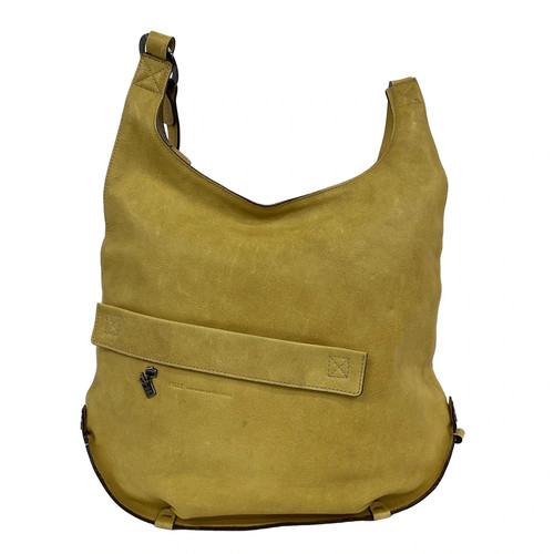 Pelle borsa yellow - -, leather