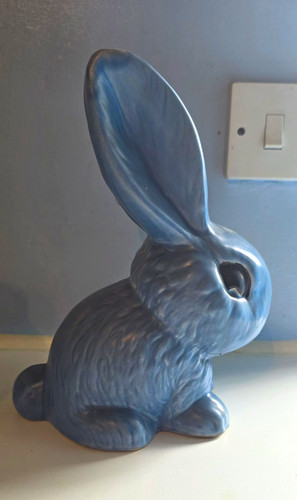 Sylvac blue snub nose rabbit - blue,