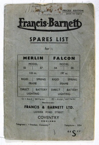 Francis barnett merlin - francis,