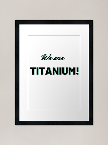 Titanium framed art print - art,