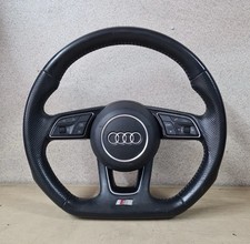 AUDI A3 8V S3 S LINE  FLAT BOTTOM LEATHER STEERING WHEEL WITH A|R BAG