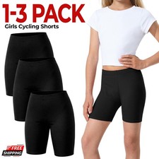 1-3 Pack Girls Cycling Shorts