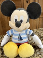 NWT Disney Mickey Mouse Plush Doll Yellow Sail boat Baby Shower Gifts cruise