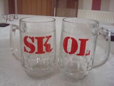 2X Vintage SKOL Half Pint