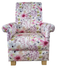 Felicity Fabric Children's Chair Girls Pink Armchair Floral Flower Lilac Seat
