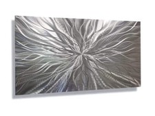 Silver Metal Wall Art - Modern