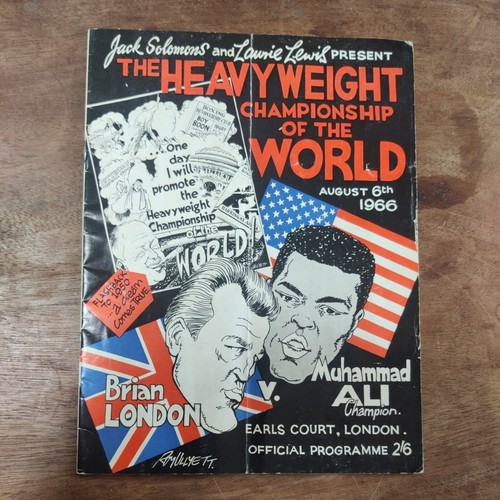 Boxing programme muhammad ali - programme,
