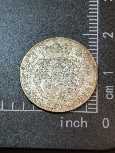 1821 sixpence king - sixpence, george