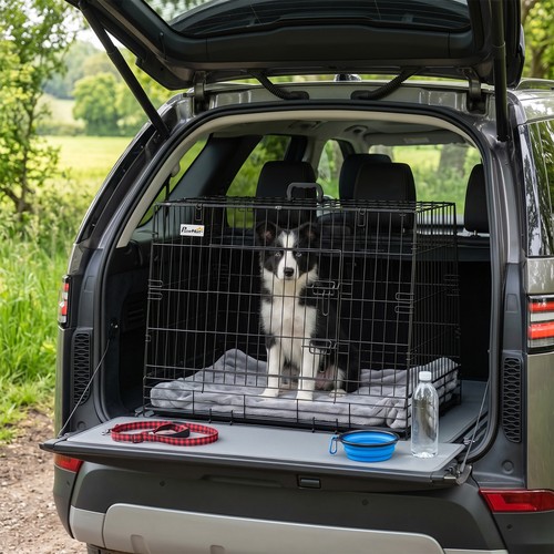 Pawhut car dog crate - car, 35"
