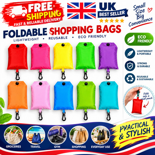 Reusable foldable shopping bag - reusable,