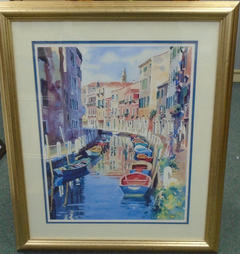 Framed print venetian - framed,