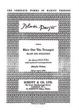 Blow Out The Trumpet Martin Peerson Score Mixed Choir [SSATB] and Keyboard Instr