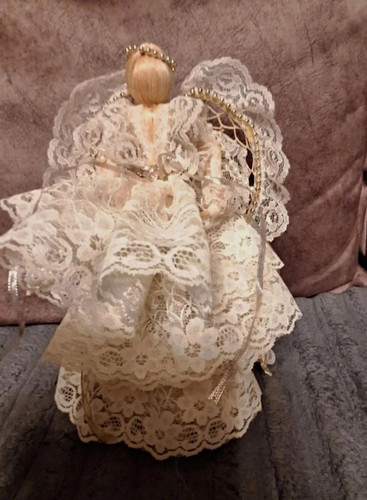 Vintage fabric angel christmas - fabric,