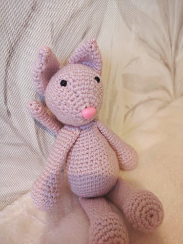 Handmade crochet stuffed cat - crochet,