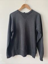 Y3  Yohji Yamamoto Grey Crew Neck Logo Sweater Jumper Size XL