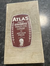 Atlas Firth Staybrite Stainless Steel Cutlery By Arthur Price 6 X Desert Spoons 