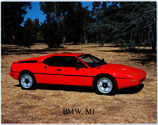 BMW M1 E26 Original Vintage Brad Wagner 8x10" Photo Printed in Japan