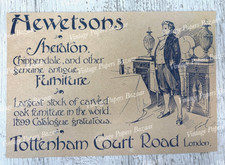 Hewetsons Sheraton Chippendale Furniture London antique 1899 print advert