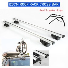 Universal Lockable Aluminium Car Roof Rack Bars Rail Luggage Carrier 120cm 100KG