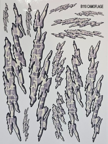 B110 camoflage flames die - b110,