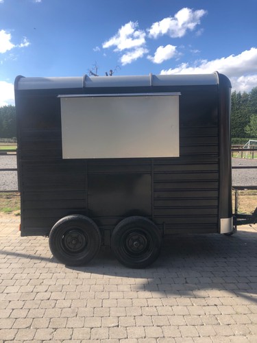 Horse trailer converted bar - trailer, to