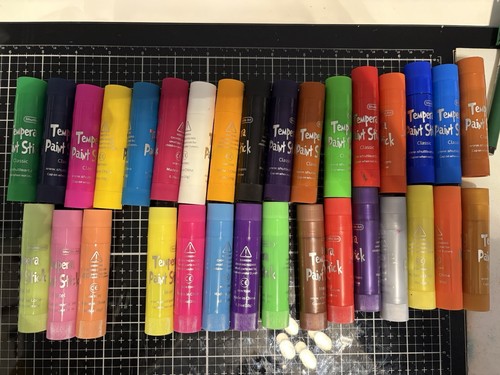 Craft tempera paint sticks - tempera,