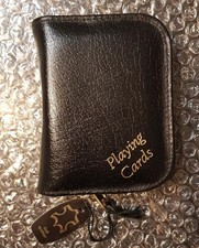 Playing Cards in Leather Wallet