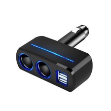 Car Cigarette Lighter Socket Adapter Dual USB 12V Double Plug Charger Splitter