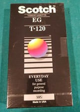 Scotch VHS Tape - 6hr EP EG T120 Factory Sealed BRAND NEW!
